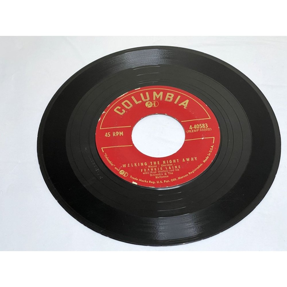 Frankie Laine Walking The Night Away 4-40583 Pop VG Condition Vinyl Record